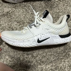 Size 9.5 Nike sneakers, white and black